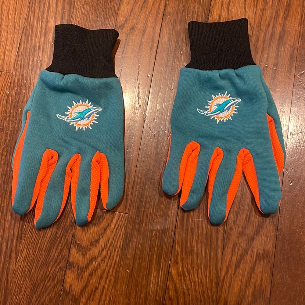 Miami Dolphins Gardening Gloves